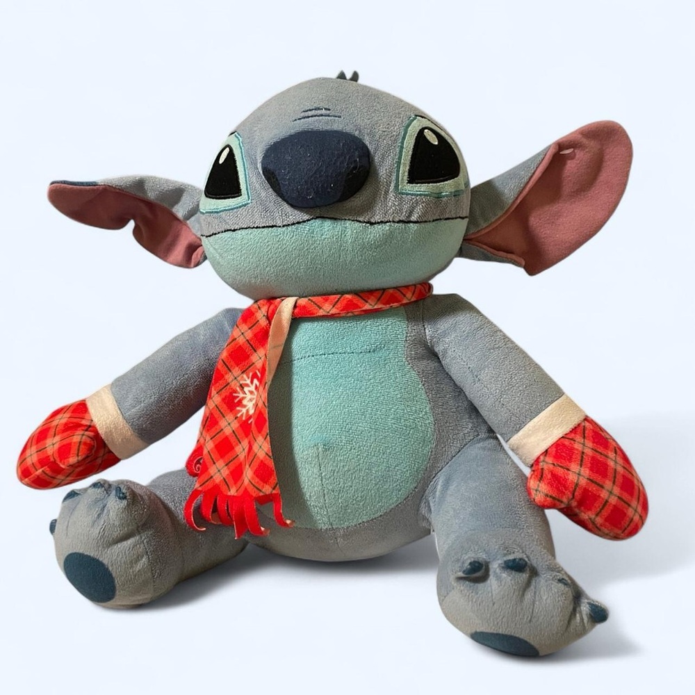 Disney Stitch Plush Toy with Scarf #liloandstitch #disney #stitch #plush #blue